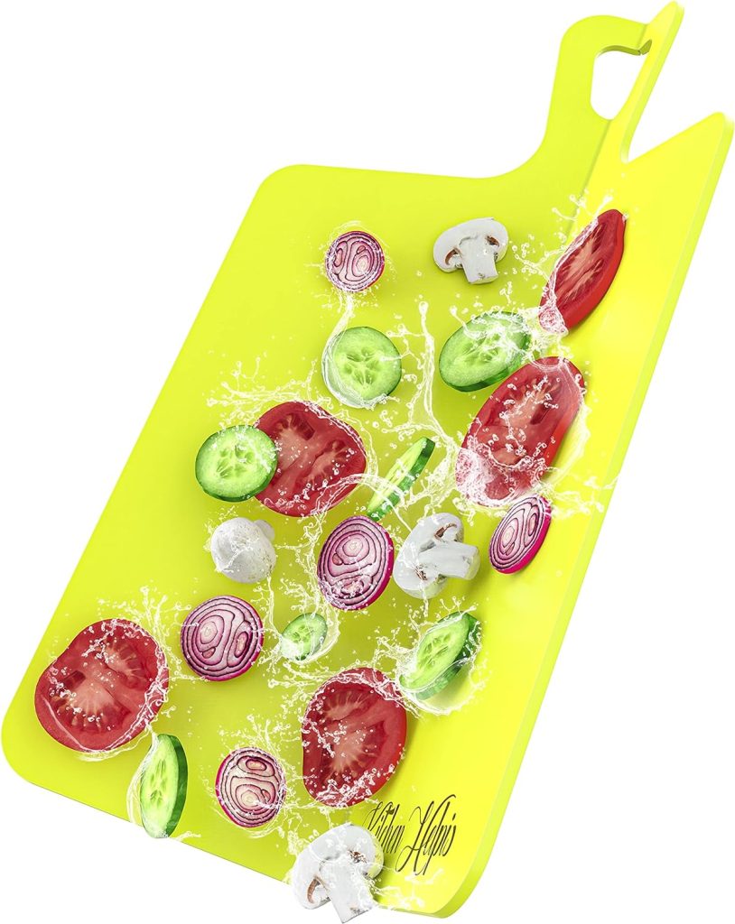 Kitchen Helpis® großes faltbares Schneidebrett, hochwertiges Schneidebrett Kunststoff (groß)